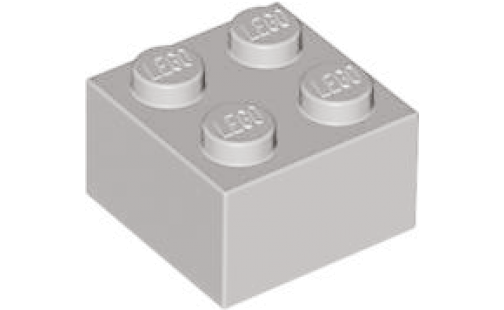 BRICK 2X2 light grey